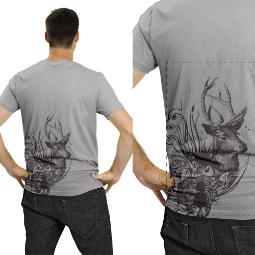 back large screen print