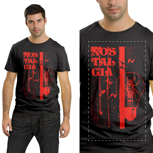 front large screen print