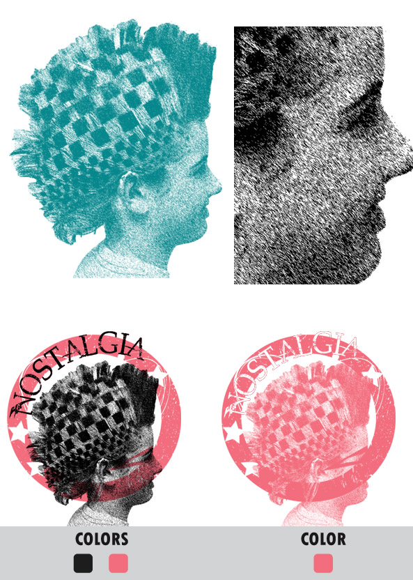 Texture Halftone for Screen Printing